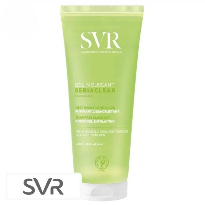 SVR Sebiaclear Soap-Free Cleansing Foaming Gel Purifying and Deep Cleaning – 200ml