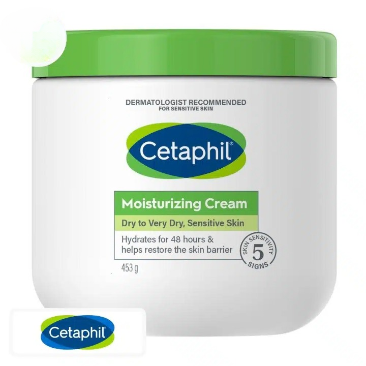 Cetaphil Crème Hydratante Peau Sèche et Sensible – 453g
