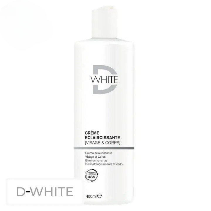 Dermalliance D-WHITE Crème Éclaircissante Visage et Corps – 400ml