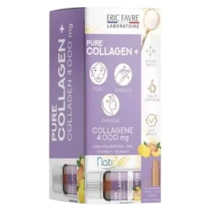 Eric Favre Pure Collagen+ Saveur Pêche Citron Ampoules – 10x15ml