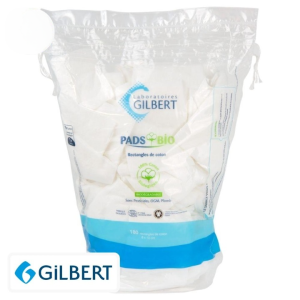 Gilbert Pads Bio Rectangles de Cotons – 180u