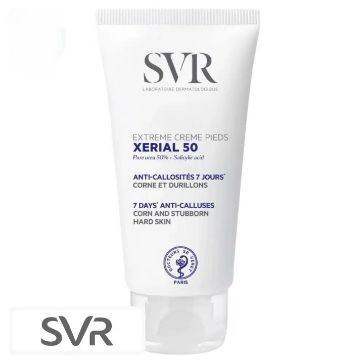SVR Xerial 50 Extreme 7 Day Anti-Callus Foot Cream for Corns and Calluses – 50ml