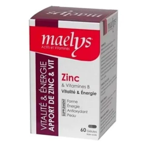 Maelys Zinc and B Vitamins Vitality and Energy – 60 capsules